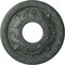 Ekena Millwork Leaf Medallion (Canopies up to 4 3/4"), 11 3/8"OD x 3 5/8"ID x 1 1/8"P, Athenian Green Crackle CM11LFAGC - alternate 1
